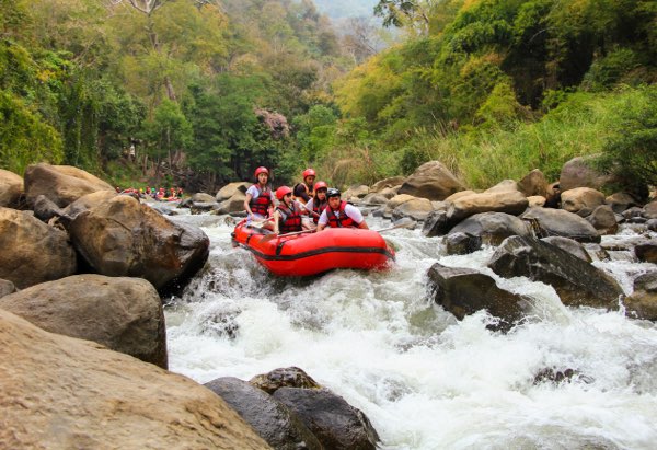 White water rafting 